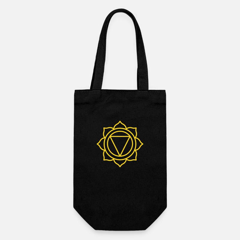 ERFOLG- | 3. Manipura oder Sonnenchakra - Geschenkbeutel für Flaschen - Schwarz