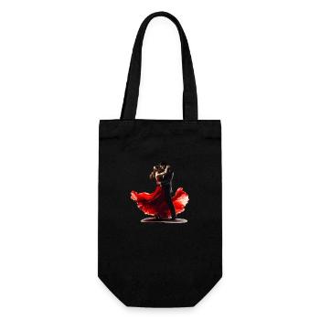 Der Paso Doble ist ein leidenschaftlicher Tanz - Geschenkbeutel für Flaschen - Schwarz - Vorne
