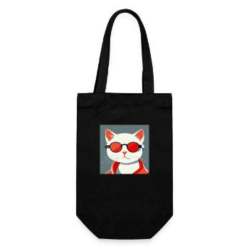 portrait of a modern cat - Sac à bouteille - noir - Devant