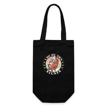 Surfing Octopus Water Sports Squid Surfing - Gift Bag for Bottles - black - Front