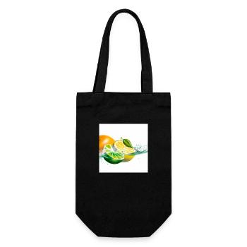 Citrus Splash - Gift Bag for Bottles - black - Front