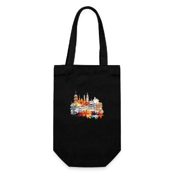 Madrid est la capitale dynamique de l’Espagne - Sac à bouteille - noir - Devant