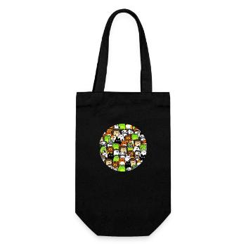 Cute Animal Doodle Collection ! Adorable Drawing - Gift Bag for Bottles - black - Front