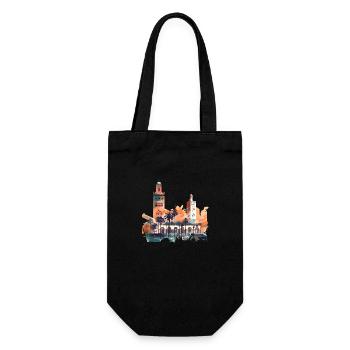 Marrakech has a history - Gift Bag for Bottles - black - Front