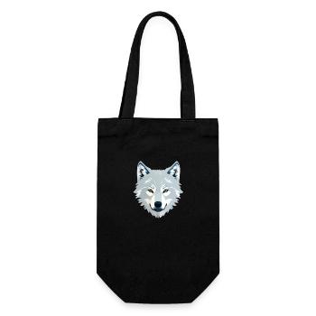 Wolf - Gift Bag for Bottles - black - Front