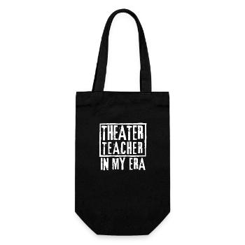 Theaterlehrerin in meiner Zeit - Geschenkbeutel für Flaschen - Schwarz - Vorne