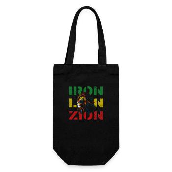 iron lion zion - Gift Bag for Bottles - black - Front