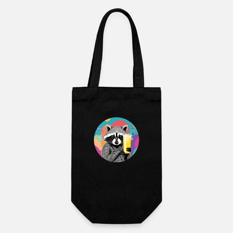 Mignon raton laveur au lait de banane - Sac à bouteille - noir