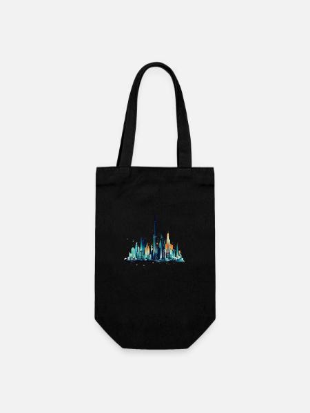 L’emblème de Dubaï, le Burj Khalifa - Sac à bouteille - noir