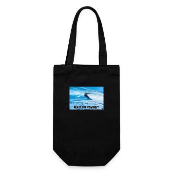 READY FOR POWDER - Gift Bag for Bottles - black - Front