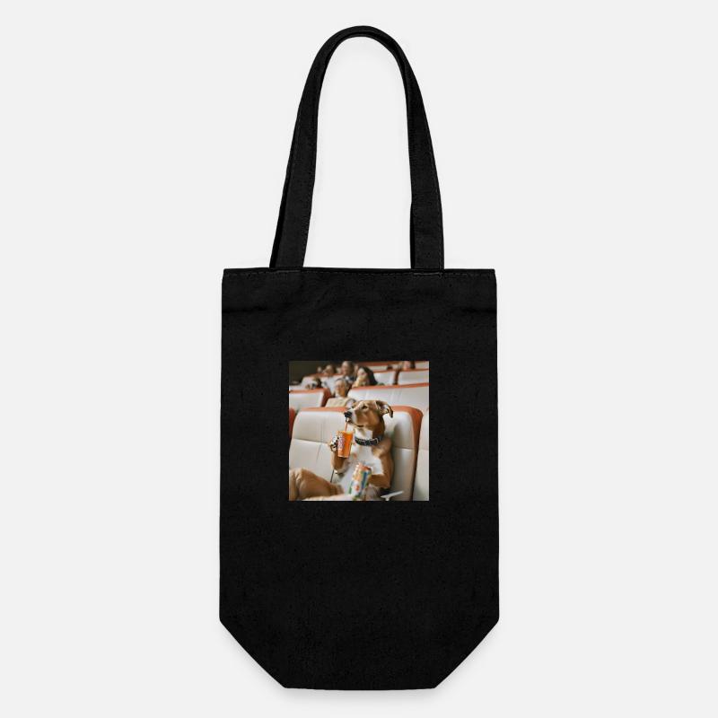 Chien au cinéma - Sac à bouteille - noir