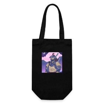Samurai-Krieger - Geschenkbeutel für Flaschen - Schwarz - Vorne