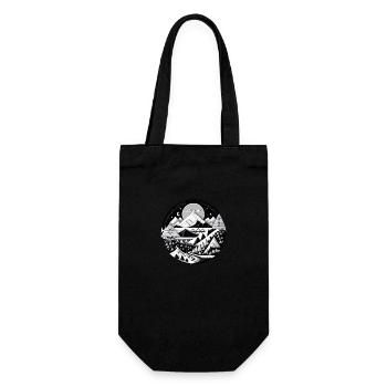 The Mountains 01 - Gift Bag for Bottles - black - Front