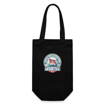 Antarctica south pole expedition - Gift Bag for Bottles - black - Front