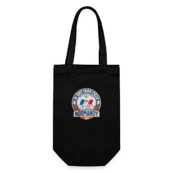 D DAY 1944 2024 - Gift Bag for Bottles - black - Front