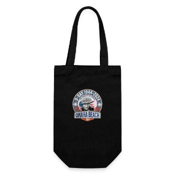Omaha Beach D DAY 1944 2024 - Gift Bag for Bottles - black - Front