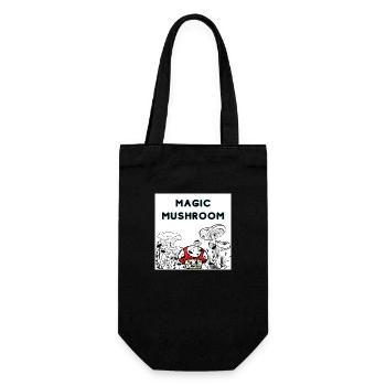 Magic Mushroom - Geschenkbeutel für Flaschen - Schwarz - Vorne