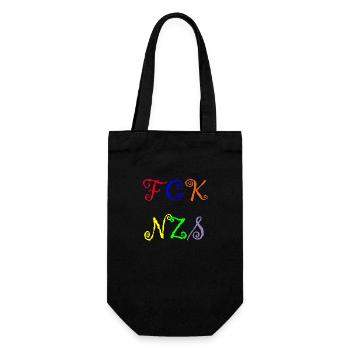 FCK NZS - Geschenkbeutel für Flaschen - Schwarz - Vorne