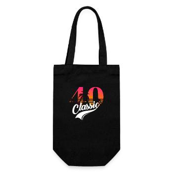 Vintage 1940-40e anniversaire - Sac à bouteille - noir - Devant