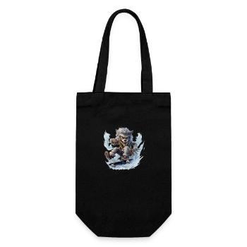 Howling Ollies: Moonlit Skateboarding Werewolf Tee - Gift Bag for Bottles - black - Front