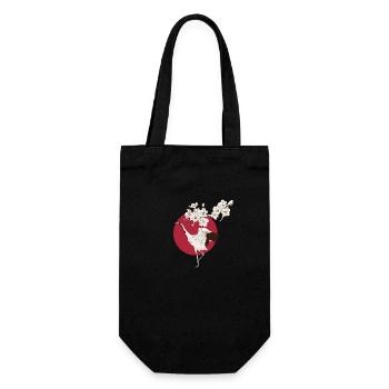 Art of Japan - Japanese Art - Gift Bag for Bottles - black - Front