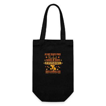pas parfait mais je suis ramasseur des Girolles - Sac à bouteille - noir - Devant