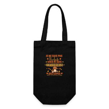 parfaite mais je suis ramasseuse des cèpes - Sac à bouteille - noir - Devant