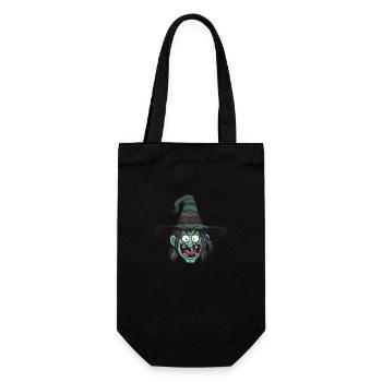 Visage de sorcière - Sac à bouteille - noir - Devant