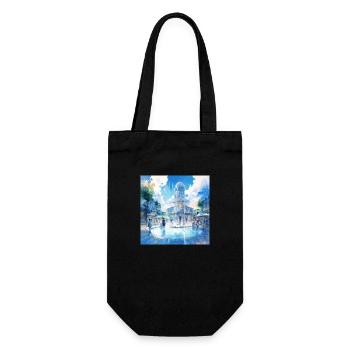 Enjoy your city of tomorrow - Gift Bag for Bottles - black - Front