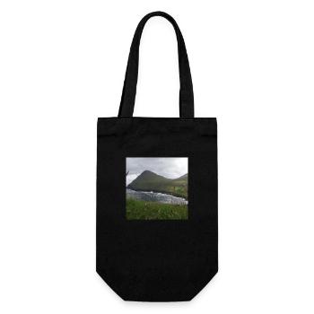 Island - Geschenkbeutel für Flaschen - Schwarz - Vorne