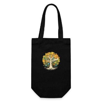 « Arbre de Vie » - Montrez votre cœur pour la nature - Sac à bouteille - noir - Devant