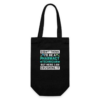 Je ne pensais pas que je serais technicien en pharmacie - Sac à bouteille - noir - Devant