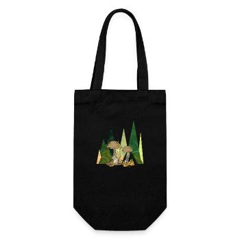 Fungi - Gift Bag for Bottles - black - Front
