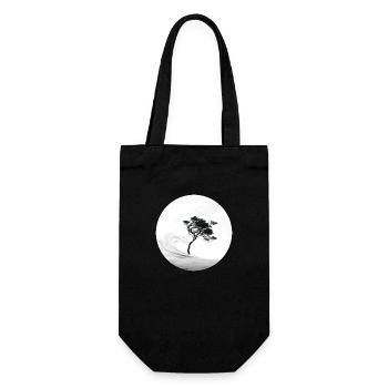 A little tree in the storm - Gift Bag for Bottles - black - Front