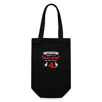 Voici à quoi ressemble un beau gosse de 4 ans - Sac à bouteille - noir - Devant