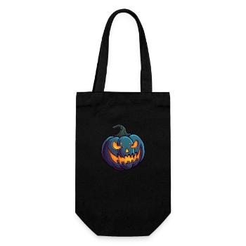 Wild Grimace Halloween Pumpkin Glowing Eyes - Gift Bag for Bottles - black - Front