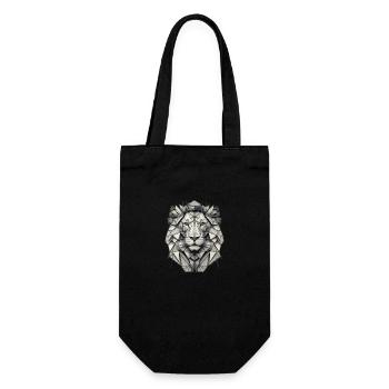 Geo_Löwe - Gift Bag for Bottles - black - Front