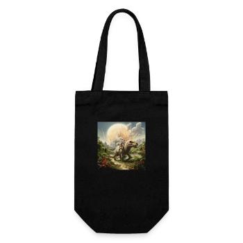 Dino World - Gift Bag for Bottles - black - Front