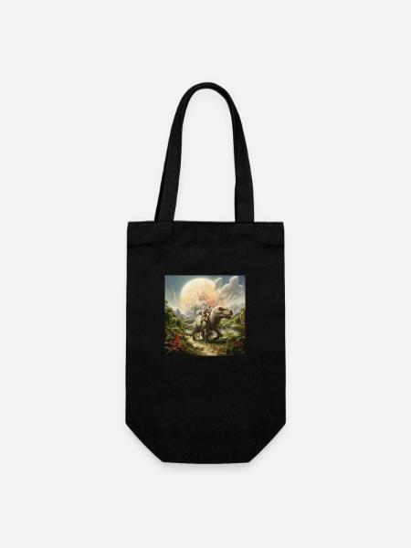 Le monde des dinosaures - Sac à bouteille - noir