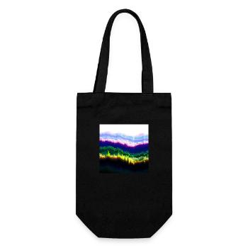 Des nuages psychédéliques dans un jeu de couleurs du ciel - Sac à bouteille - noir - Devant