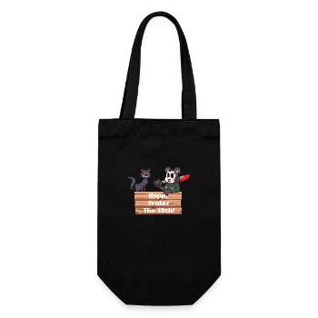 Happy Friday The 13th - Gift Bag for Bottles - black - Front