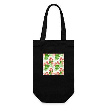 Flamingo garden T Shirt - Gift Bag for Bottles - black - Front