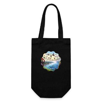 Oiseaux - Sac à bouteille - noir - Devant