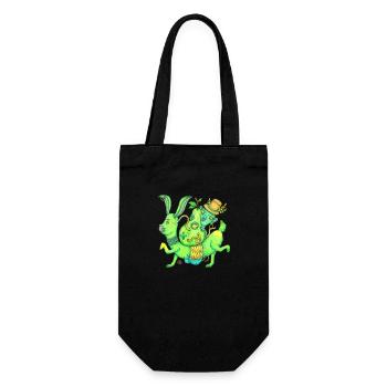Magie, Lapin, Magicien, Poire - Sac à bouteille - noir - Devant