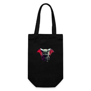 Happy Halloween cute bat scary funny spooky - Gift Bag for Bottles - black - Front