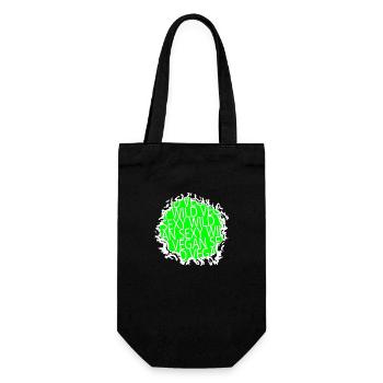 Gift Idea Health Organic Veganism - Gift Bag for Bottles - black - Front
