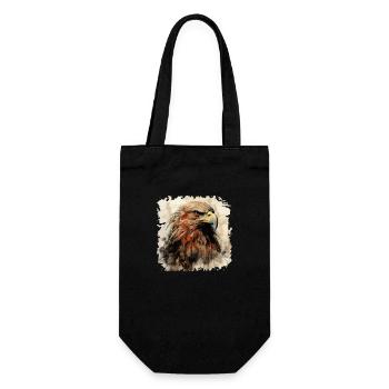 Adler Steinadler König der Lüfte Geschenk Alpen - Geschenkbeutel für Flaschen - Schwarz - Vorne