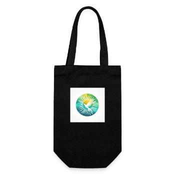 Colorful Peace Dove - Gift Bag for Bottles - black - Front