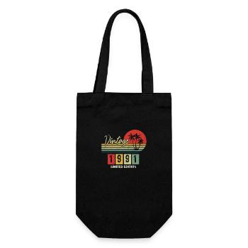 1991 Limited Edition Geboren 1991 Geburtstagsgeschenk - Geschenkbeutel für Flaschen - Schwarz - Vorne
