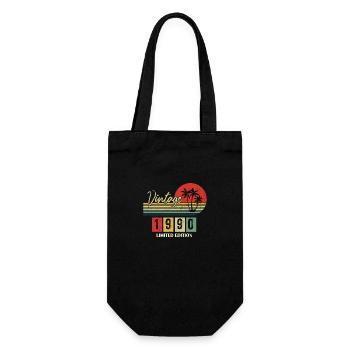 1990 Jubiläumsgeschenk 1990 Limitierte Auflage 1990 - Geschenkbeutel für Flaschen - Schwarz - Vorne